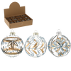 GLASS ORNAMENT BALL DIA 8CM