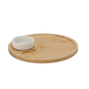 SADA NA SERVÍROVANIE CHUŤOVIEK - OKRÚHLY PODNOS S MISKOU 25 x 3,5 CM *6514