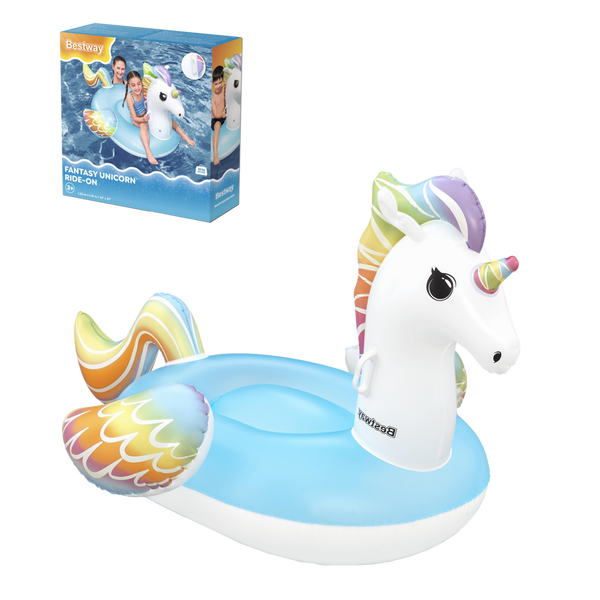 Bestway® 61" x 47"/1.55m x 1.19m Fantasy Unicorn Ride-On