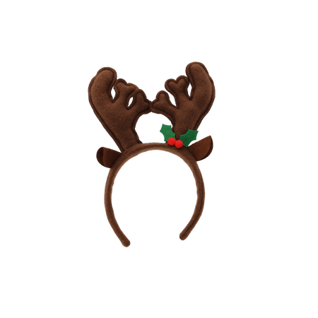 HEADBAND - BROWN REINDEER HORNS 16 X 19 CM pack=12pcs