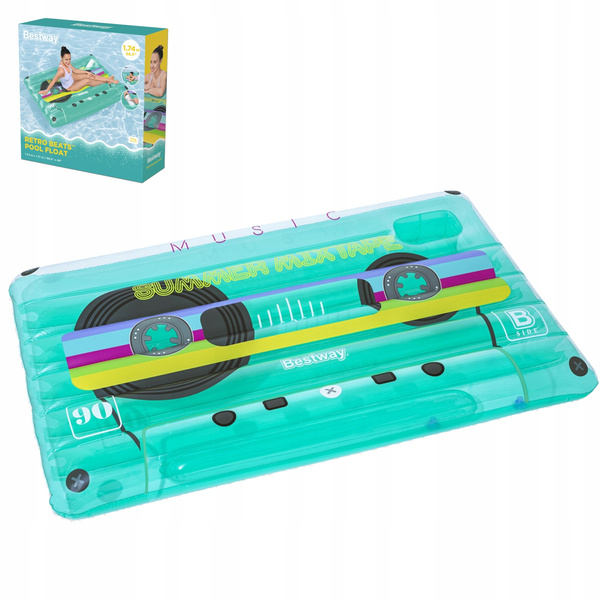 Bestway 68.5" x 46"/1.74m x 1.17m Retro Beats Pool Float