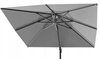 GARDEN UMBRELLA "ROMA" 3 X 4 M GRAY WITH COVER