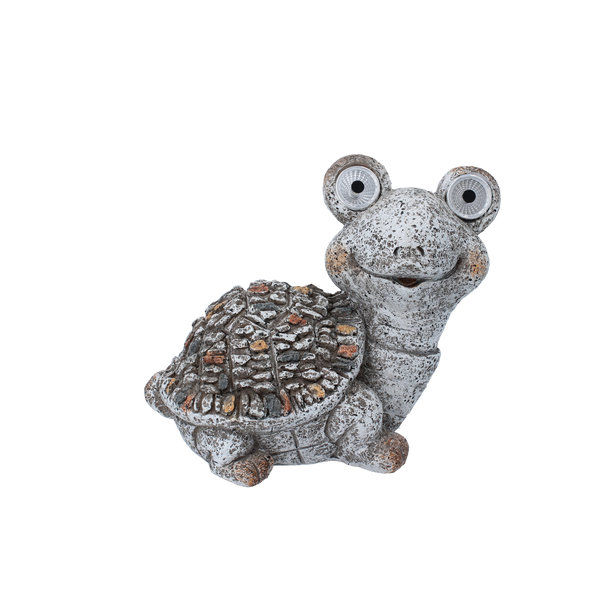 ZAHRADNÍ FIGURKA - ŽELVA S SVÍTÍCÍMI OČI 20 x 12,5 x 17,5 CM LED balení=4ks *7928