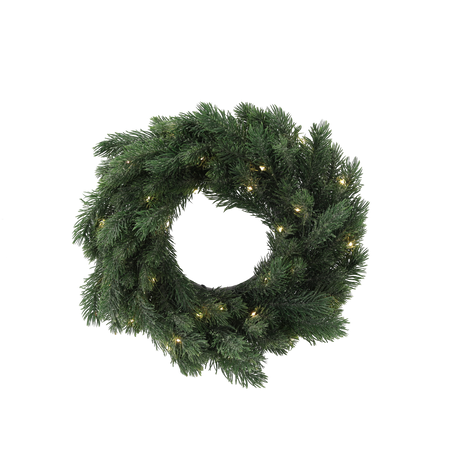 PINE CHRISTMAS WREATH 35 CM LED MIX DESIGNS disp=12pcs pallet=36pcs