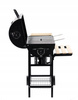 BARREL CHARCOAL GRILL WITH LID AND WHEELS 101 x 70,5 x 94,5 CM