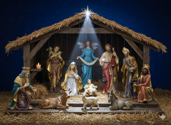 SET OF CHRISTMAS FIGURINES 11 EL. 80 CM