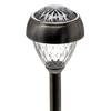 LAMPA SOLARNA LEYA 9,2 x 9,2 x 38 CM SREBRNA CIEPŁY BIAŁY disp=12szt *4238