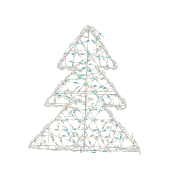 VÁNOČNÍ DEKORACE - LED STROMEČEK 30 CM IRIZUJÍCÍ *6352