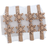 KPL. 8 OZDÓB BOŻONARODZENIOWYCH Z KLIPSEM MIX WZORÓW 3 x 3 CM opak=16kpl *8600