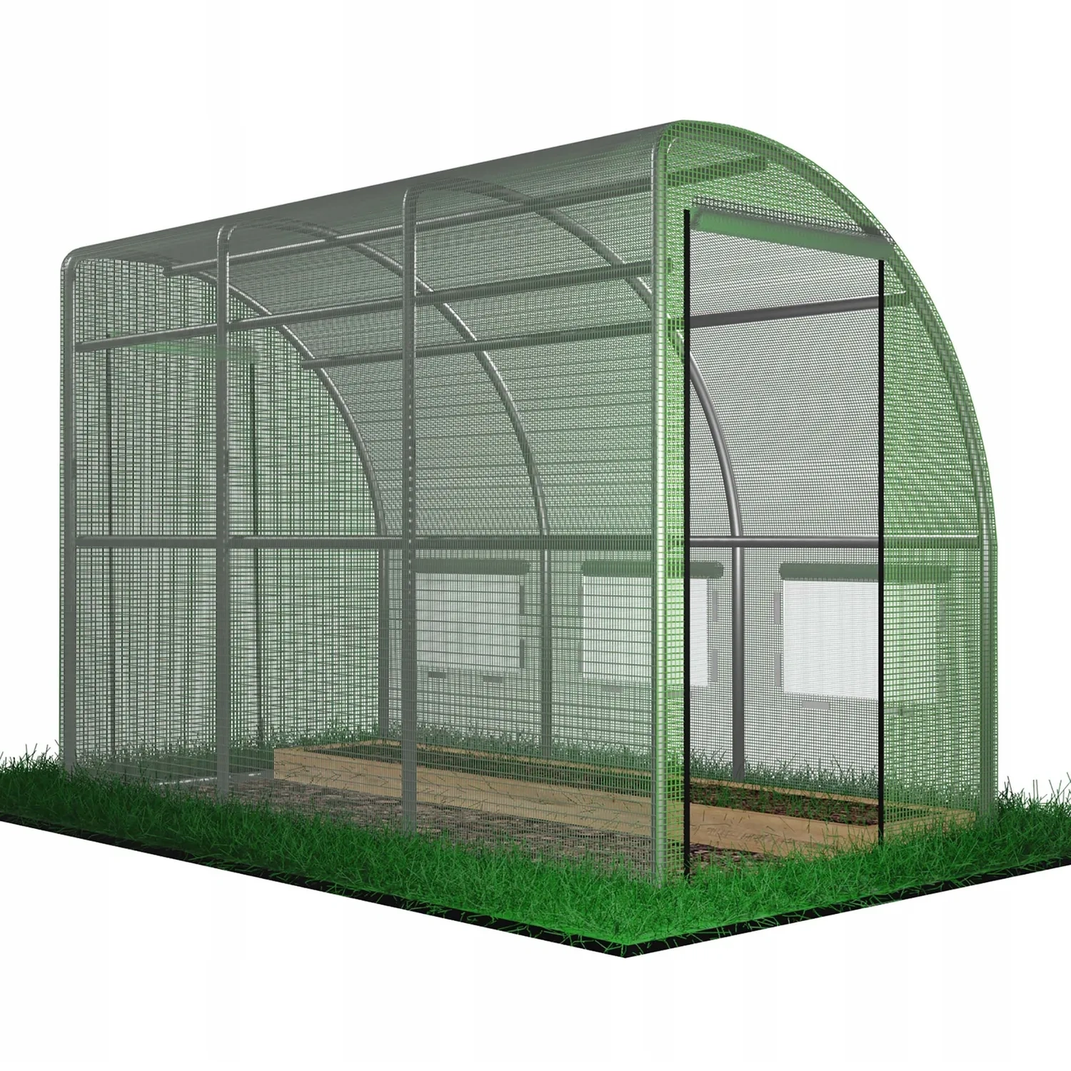 TUNEL FOLIOWY OGRODOWY 3 SEGMENTOWY "POŁÓWKA" ZIELONY 4X1,5X2 m pol_pl_TUNEL-FOLIOWY-OGRODOWY-3-SEGMENTOWY-POLOWKA-ZIELONY-4X1-5X2-m-1032_6