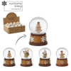 CHRISTMAS SNOWBALL - GINGERBREAD DECORATION 4.5 X 4.5 X 6.5 CM MIX OF PATTERNS disp=12pcs *5690