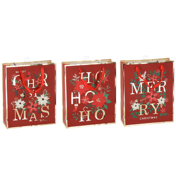 CHRISTMAS GIFT BAG "CHRISTMAS TO YOU" 30 x 42 x 12 CM MIX DESIGNS