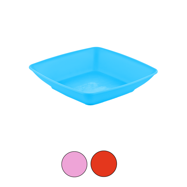 SQUARE DEEP PLATE 17.5CM