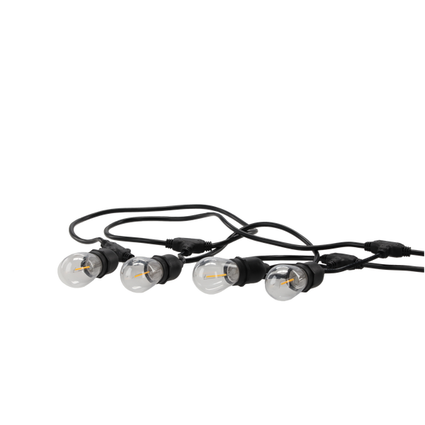 ZÁHRADNÍ GIRLANDA 230 V DÉLKA 3 + 7 M FILAME 10 LED TEPLÁ BÍLÁ S ÚCHYTY *1243