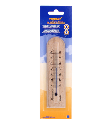 ROOM THERMOMETER WOODEN 15 CM