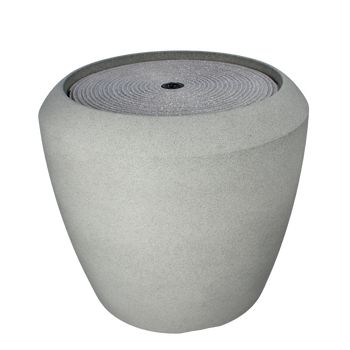 PLASTIC GARDEN FOUNTAIN WITH LED 44 x 44 x 39,5 CM GREY