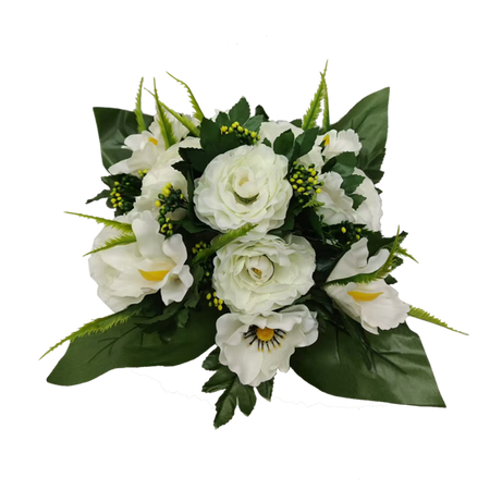 ARTIFICIAL BOUQUET OF FLOWERS PEONY ASSORTED COLOURS