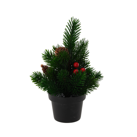 CHRISTMAS TREE 21 CM MIX DESIGNS disp=24pcs pallet=120pcs