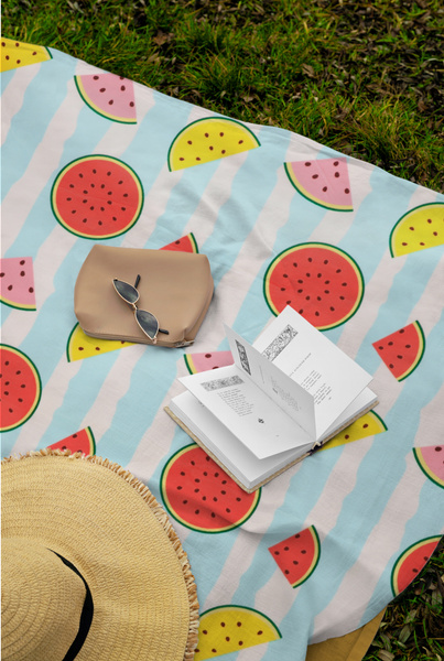 PĂTURĂ PENTRU PICNIC 200x200 CM CU IZOLATIE FRUCTE *5776