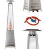 SQUARE GAS PARASOL MADE OF STAINLESS STEEL 227 CM