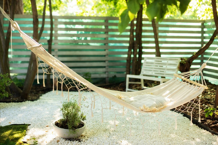 HAMAK S FRINGAMI BOHO 200 x 100 CM BEŽOVÝ *3286