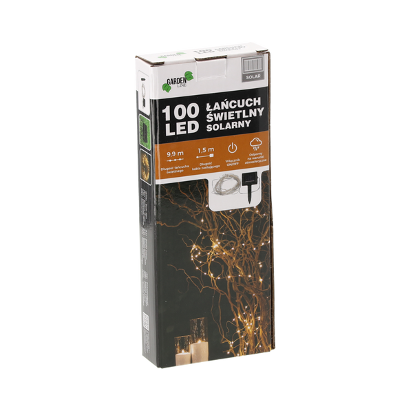 ȘIR LUCIOS SOLAR LUNGIME 1,5 + 9,9 M 100 LED MULTICOLORE *3262