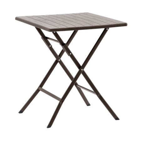 SKLADACÍ TURISTICKÝ STÔL 61,5 x 61,5 x 73 CM HNEDÝ *1008