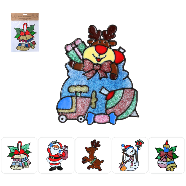 CHRISTMAS WINDOW STICKER 18 x 25 CM