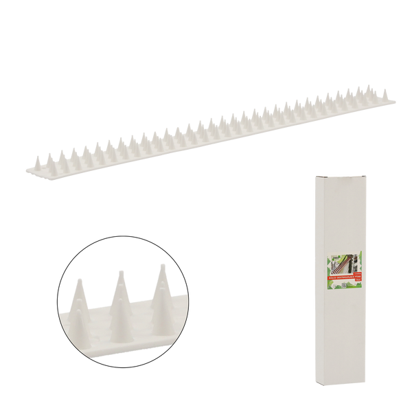 PLASTIKOWE KOLCE PRZECIW PTAKOM 4,5X50CM BIAŁE opak=10szt *5420