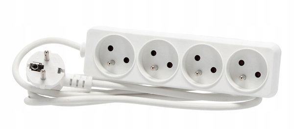 Prodlužovací přívodní lišta 4 zásuvky 1,5 m bílá *8787