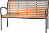 GARDEN BENCH 125 X 60 X 80 CM BROWN