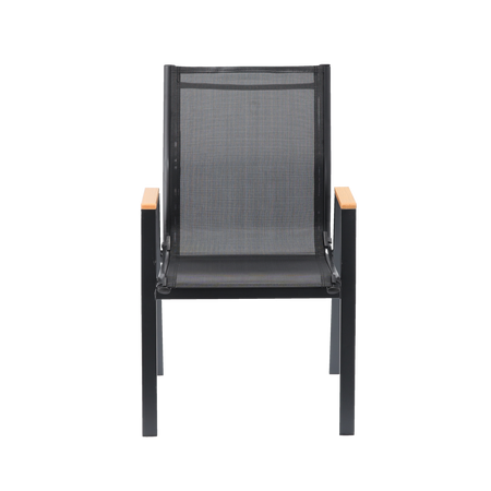 STEEL TEXTILENE CHAIR 61 x 56 x 90 CM BLACK