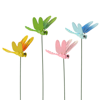 PLASTIC DRAGONFLY GARDEN STAKE