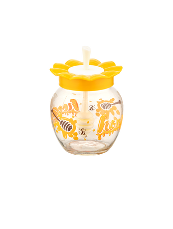 Pohár na med 380 ml s lyžičkou *1806
