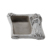 Vază funerară din ciment - Carte cu înger GRI 25 X 18,5 X 9,5 CM *8868