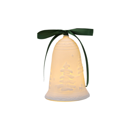 OZDOBA BOŻONAR. - DZWONEK CERAMICZNY LED *1198
