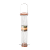 BIRD FEEDER FOR SEEDS - COPPER 9 X 39 CM