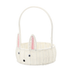 BASKET ROUND DIAMETER 20 CM WHITE RABBIT