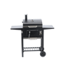 GRIL NA UHLÍ "INFERNO" S POKRYVEM, LIHOVÝM ROŠTEM A KOLEČKY 109 x 46 x 106,5 CM