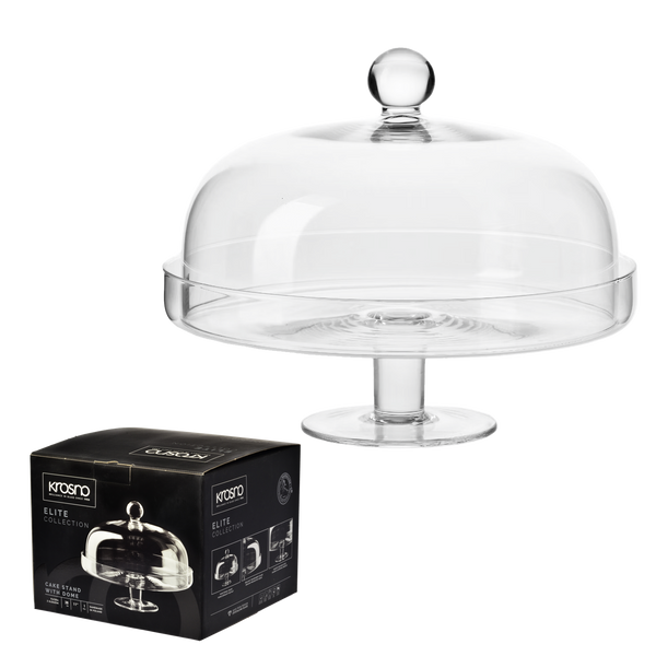 PATERA SZKLANA 28 CM Z KLOSZEM NA NODZE ELITE *5195*8249