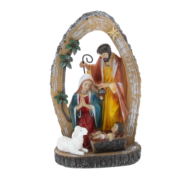 FIGURKA BOŻONAR.- ŚWIĘTA RODZINA 16 x 10,5 x 26 CM *3049