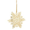 SADA 3 OZDÔB NA STROMČEK - ZLATÝ SNEHOVÝ KUS 8 x 8 CM balenie=48ks *0764