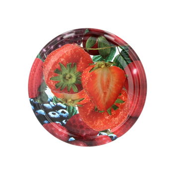 SET OF 10 LIDS DIA 82 STRAWBERRY