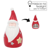 FIGURINĂ RELIGIOASĂ - MOȘ CRĂCIUN CU LOC PENTRU TEALIGHT 7,8 x 7,5 x 14,8 CM pachet=6 buc *5715