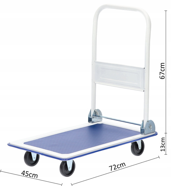 WÓZEK PLATFORMOWY 73 x 47 x 83 cm UDŹWIG: 150 KG *2804