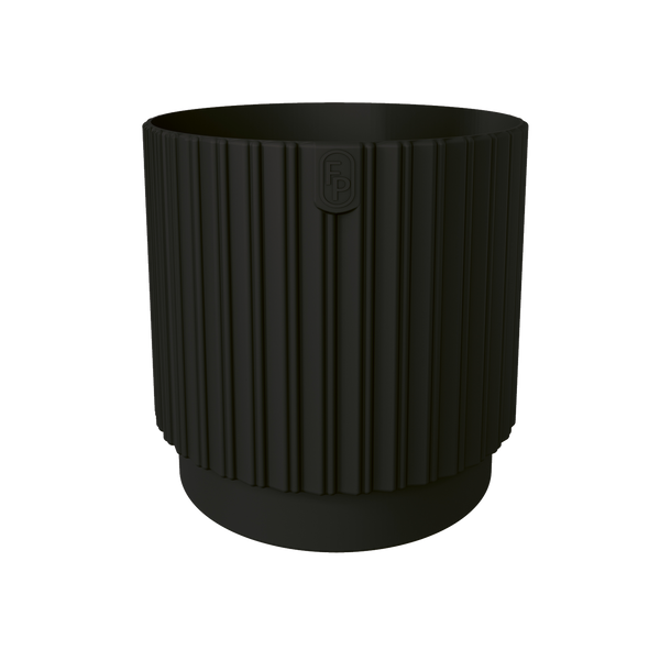 MIKA CYLI PETIT ECO RECYCLED POT 220MM BLACK