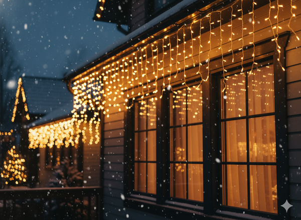 WARM WHITE ICICLE CURTAIN 300L