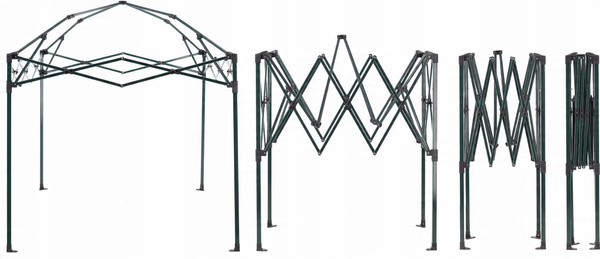 TUNEL OGRODOWY SKŁADANY DO UPRAW 2 x 1.37 x 2.34 M ZIELONY Z TORBĄ