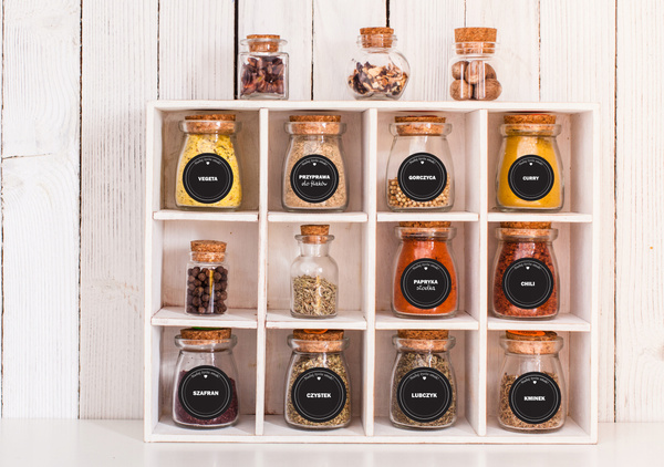 SET OF 120 SPICE LABELS