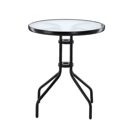 SET DE MOBILIER PENTRU BALKON - 2 SCAUNE + MASĂ - NEGRU *5895